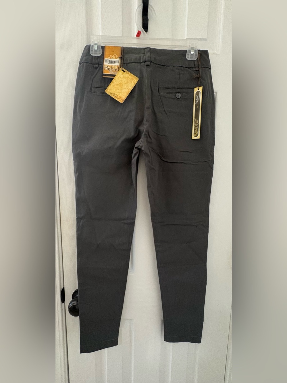 Hybrid & company Women's Straight Leg Pants in Charcoal NWT